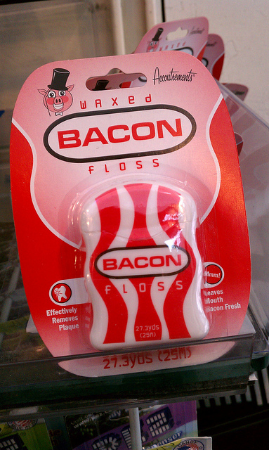 OK, so maaaaaybe this would qualify as "high tech" dental floss. Thanks to  jenny8lee on Flickr for the pic.